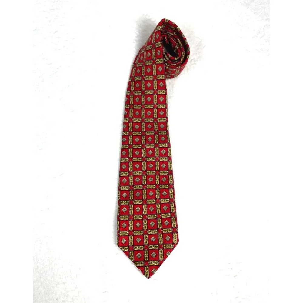 VTG Robert Talbott X Nordstrom 100% Silk Hand Printed in Italy USA Made Lux Tie